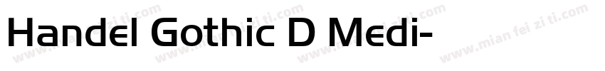Handel Gothic D Medi字体转换